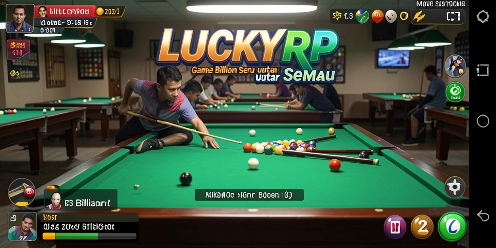 Tampilan antarmuka permainan LUCKYRP yang menarik dan interaktif.
