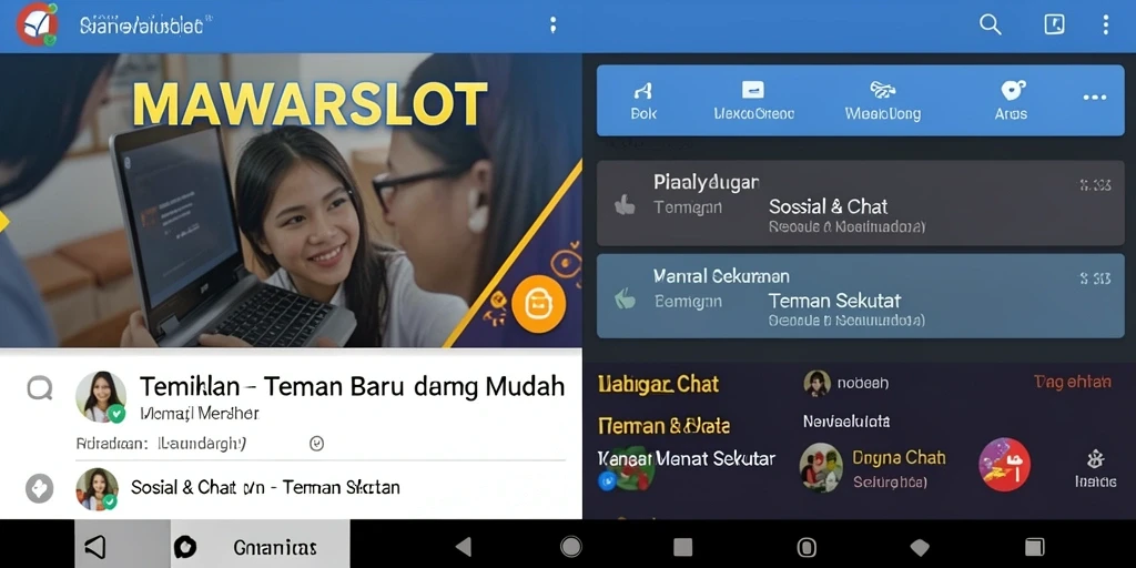 Tampilan antarmuka utama MAWARSLOT yang sederhana dan menarik.