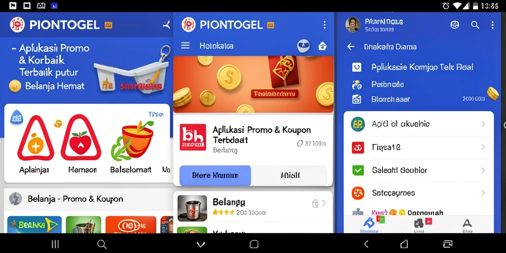 Antarmuka PIONTOGEL yang intuitif dan penuh penawaran menarik.