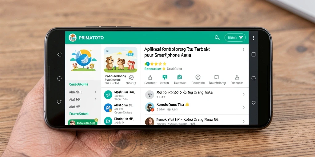 Tampilan antarmuka pengguna aplikasi PRIMATOTO yang intuitif dan mudah digunakan.