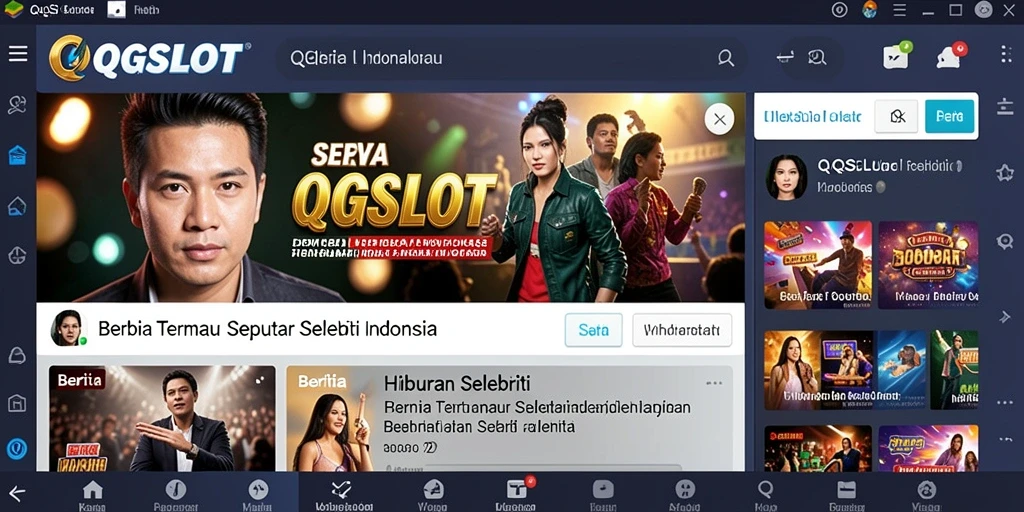 Tampilan antarmuka QQSLOT yang menarik dan informatif.